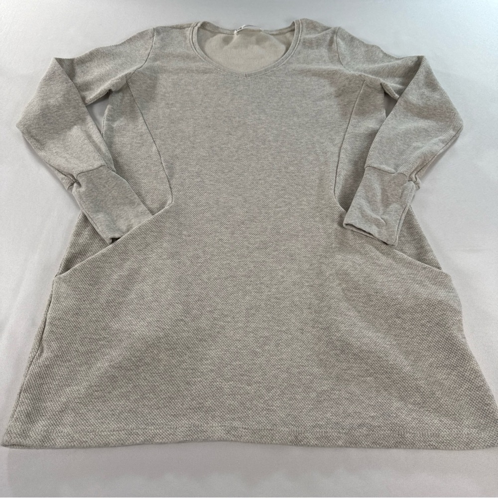 FIG Clothing Canada Tunic/Dress Gray Size Small Long Sleeve Stretch EUC